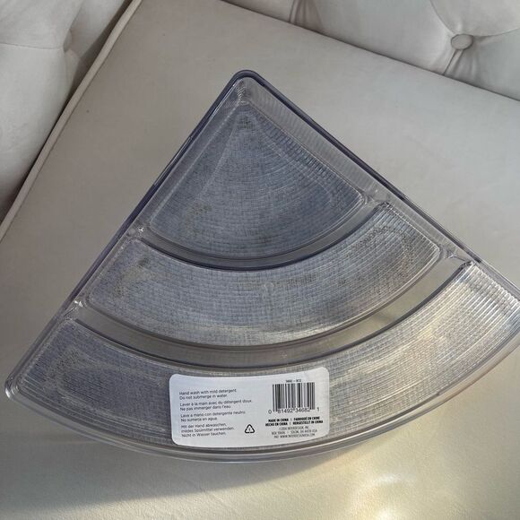 Twillo 3-Tier Stadium Corner Spice Rack in Metallico/Clear - Picture 10 of 15